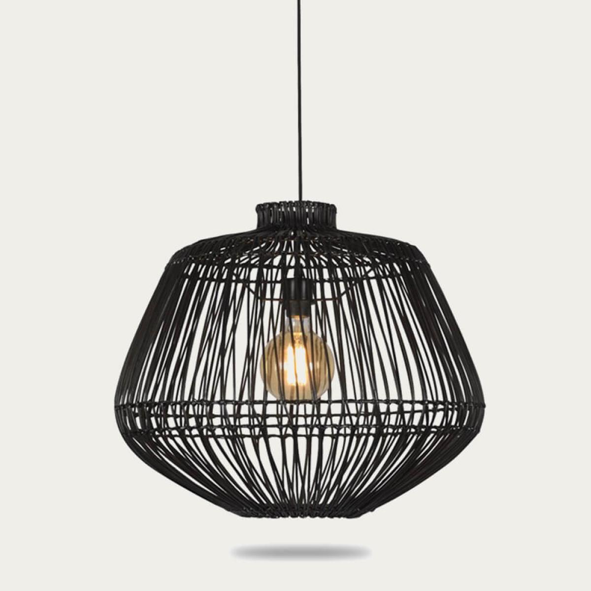 Black Madagascar Hanging Lamp
