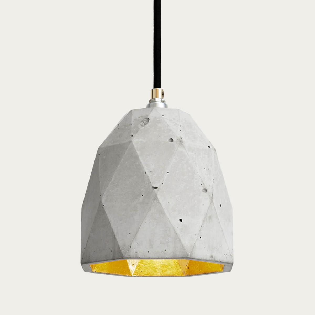 Graphite Grey Medium Pendant Light Triangle – image 2