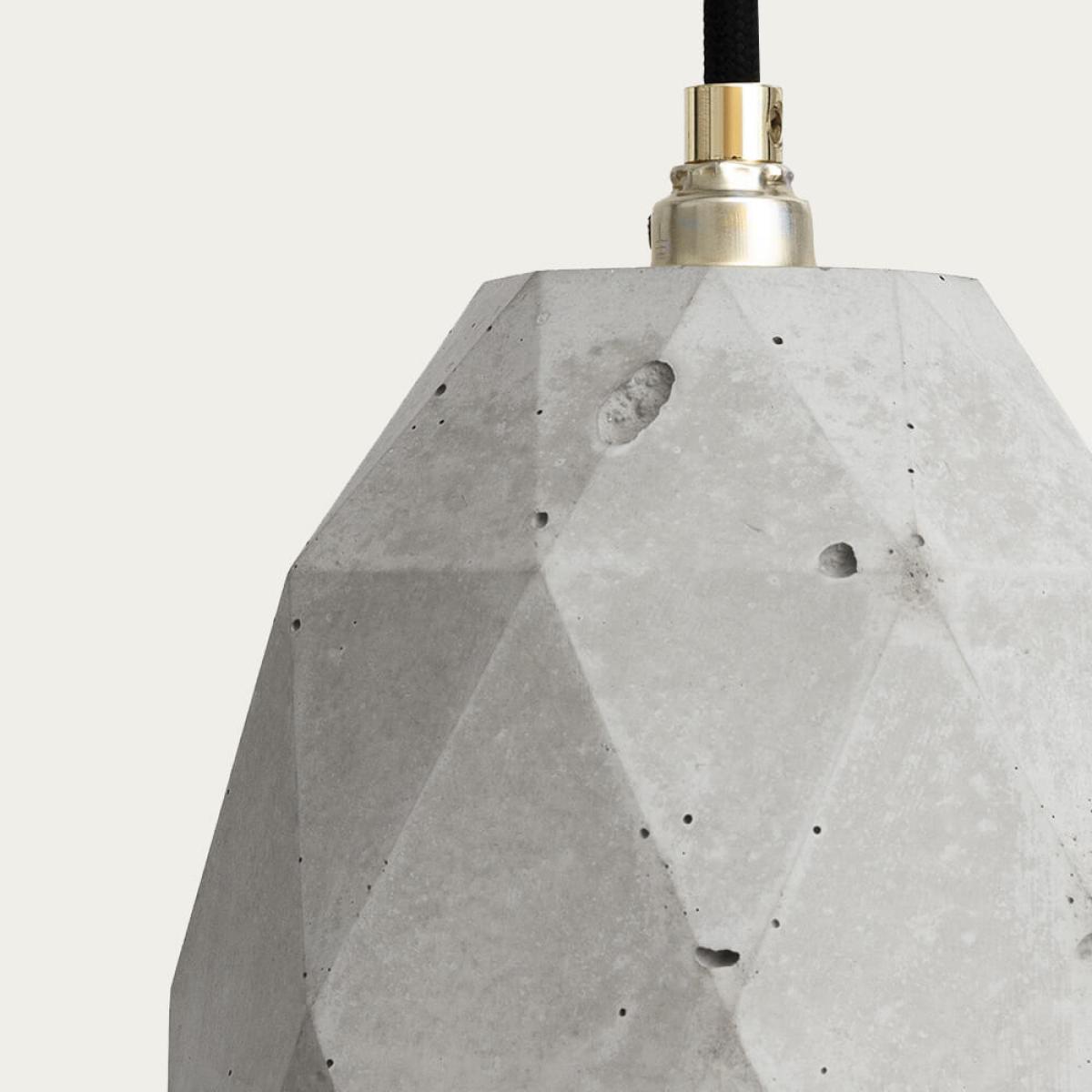 Graphite Grey Medium Pendant Light Triangle – image 5