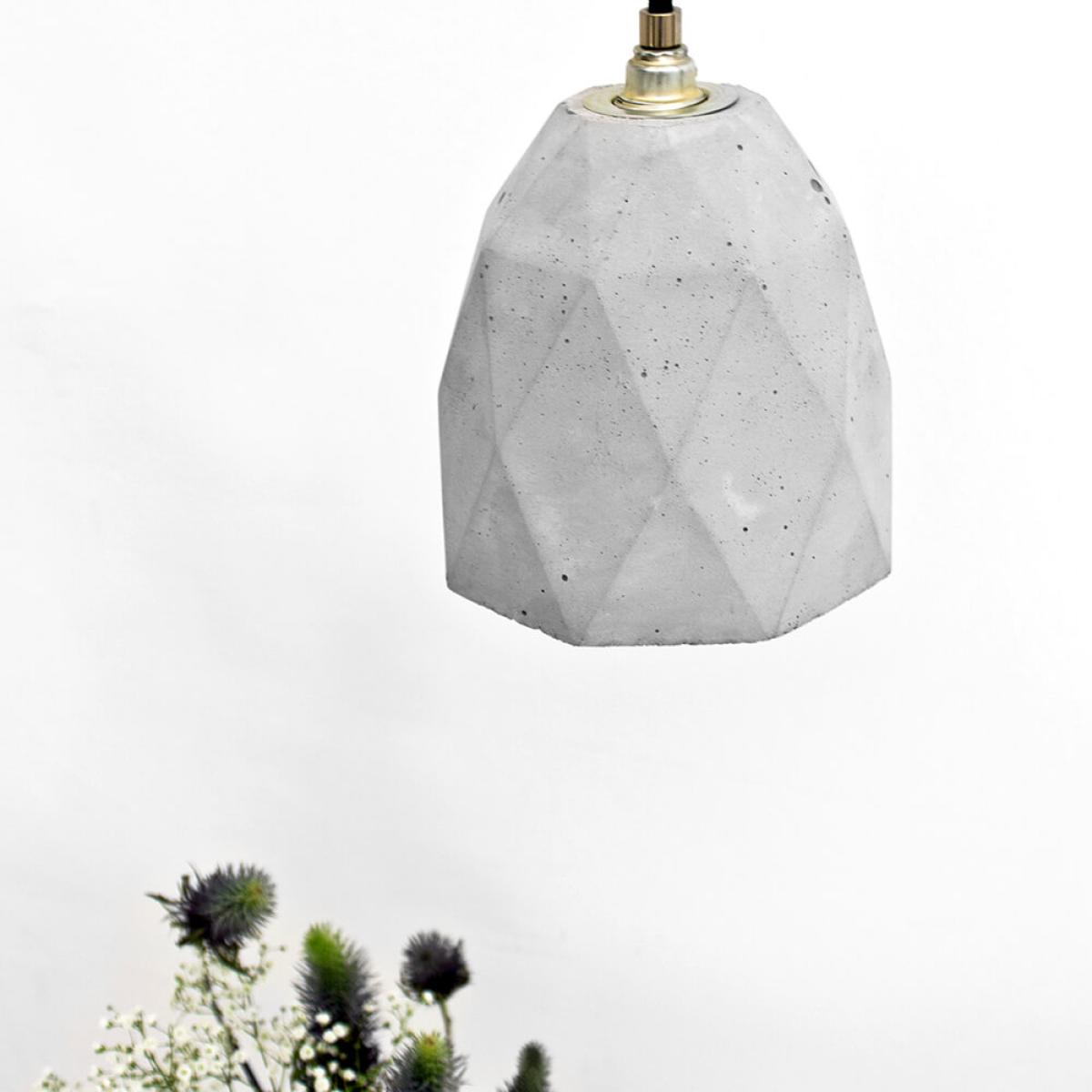 Graphite Grey Medium Pendant Light Triangle – image 6