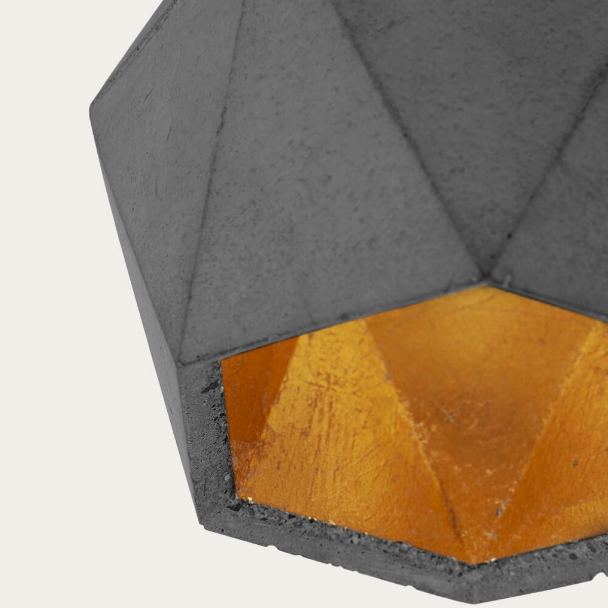 Dark Grey Small Pendant Light Triangle – image 5