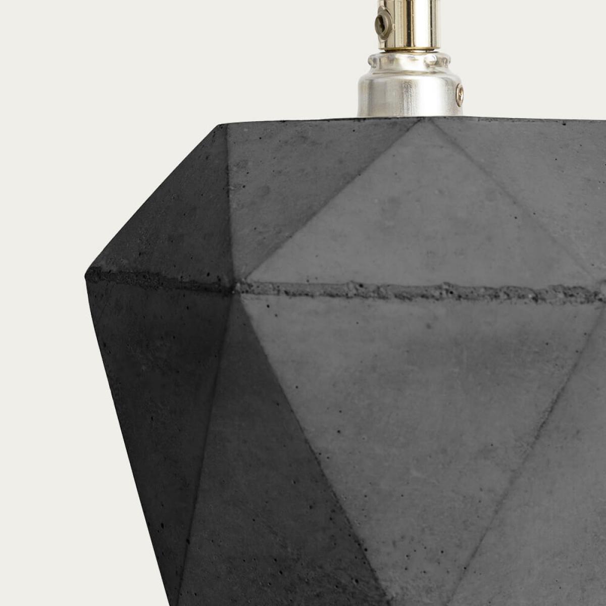 Dark Grey Small Pendant Light Triangle – image 6