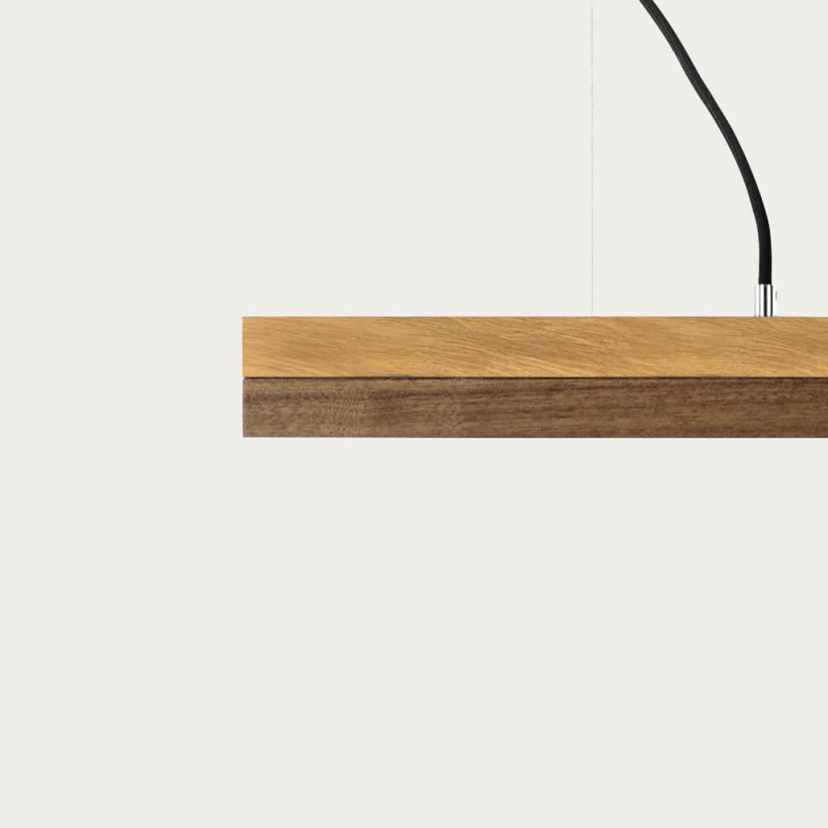 Oak Wood & Nut Wood Pendant Light – image 2