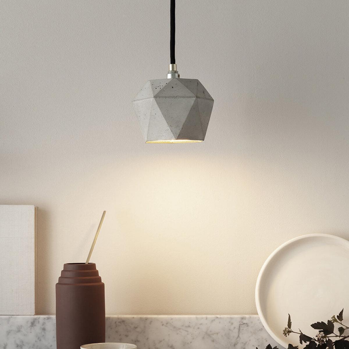 Graphite Grey Small Pendant Light Triangle – image 3