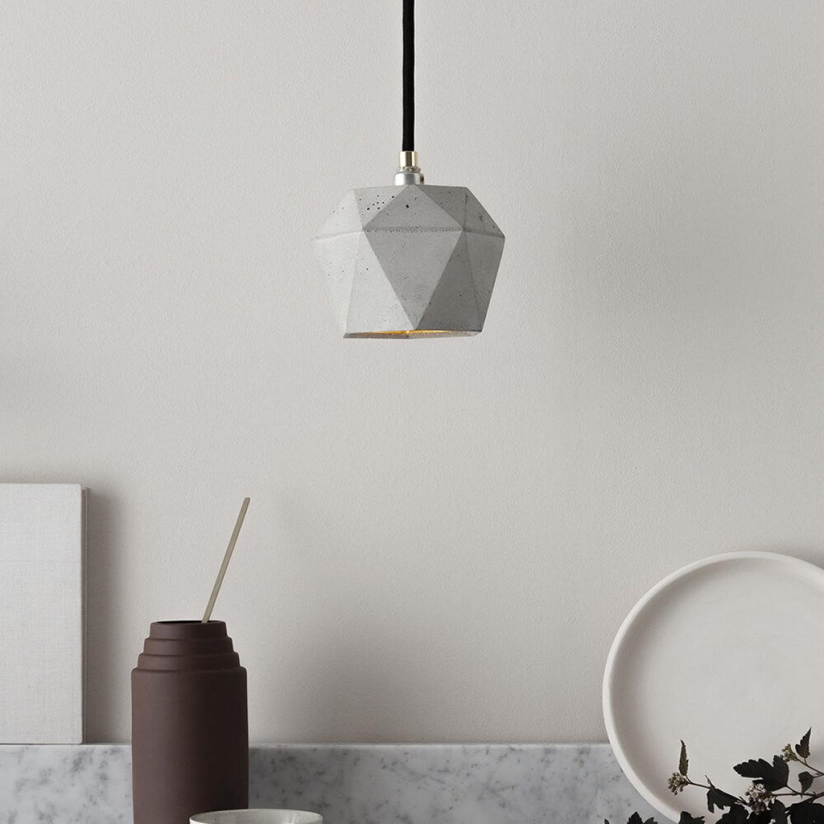 Graphite Grey Small Pendant Light Triangle – image 4