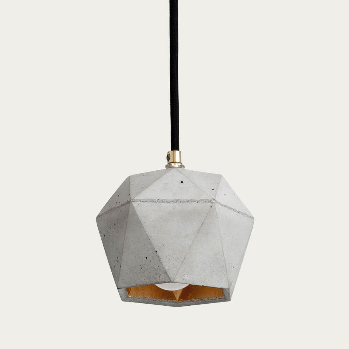 Graphite Grey Small Pendant Light Triangle – image 1