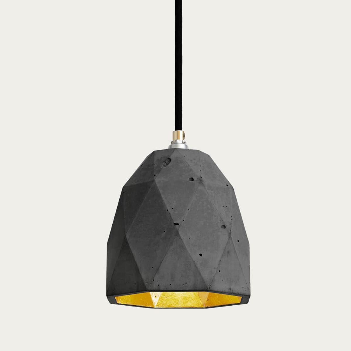 Dark Grey Medium Pendant Light Triangle – image 2