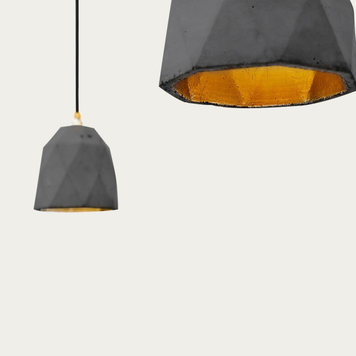 Dark Grey Medium Pendant Light Triangle – image 5