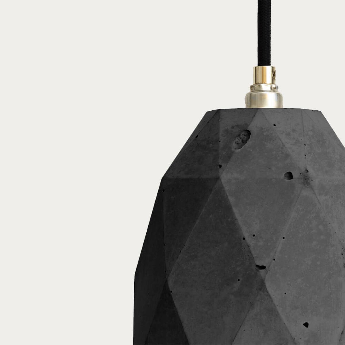 Dark Grey Medium Pendant Light Triangle – image 7
