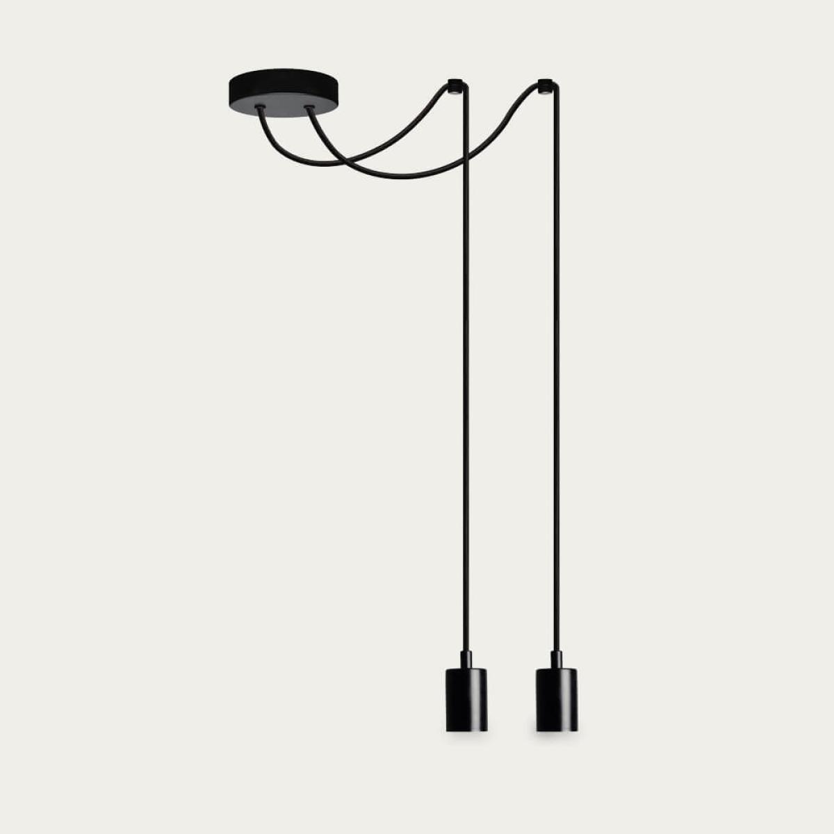Black Muka 2-Pendant Light – image 1