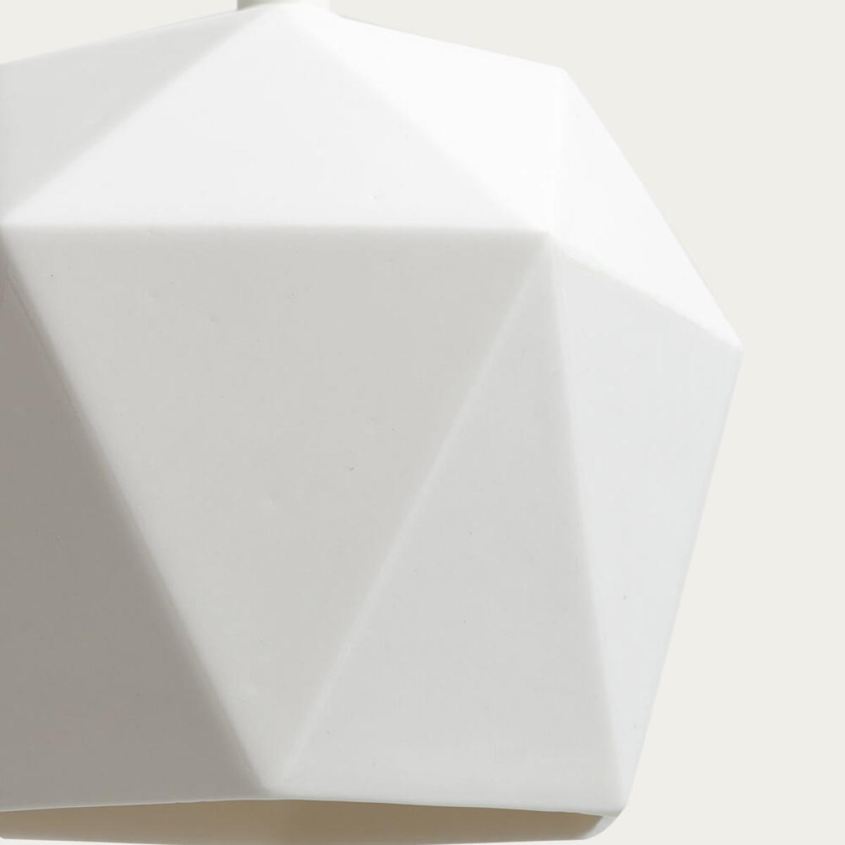 White Porcelain Pendant Light Triangle – image 6