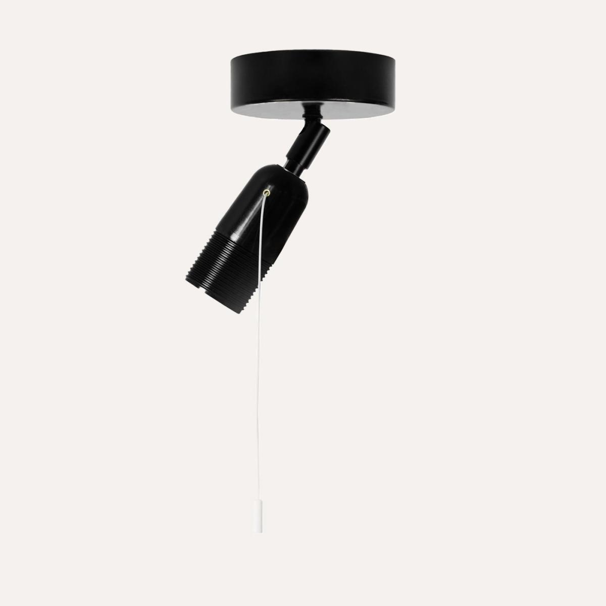 Black Taro Flexible Ceiling Light with Pull-Rope Switch – image 3