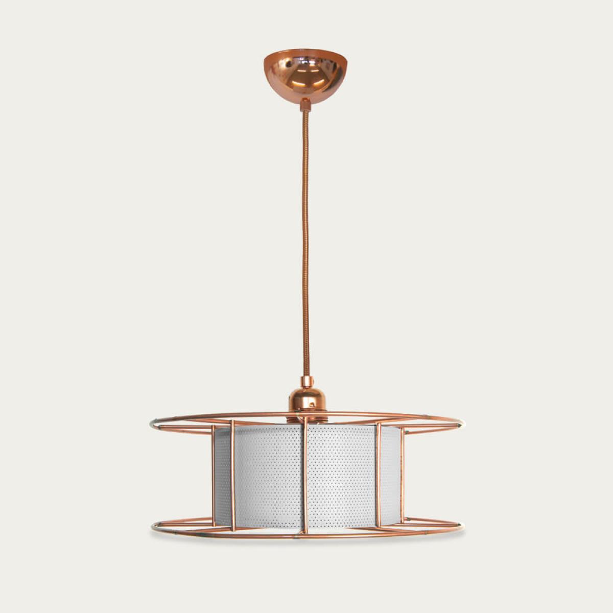 White Hanging Lamp Spool Classic