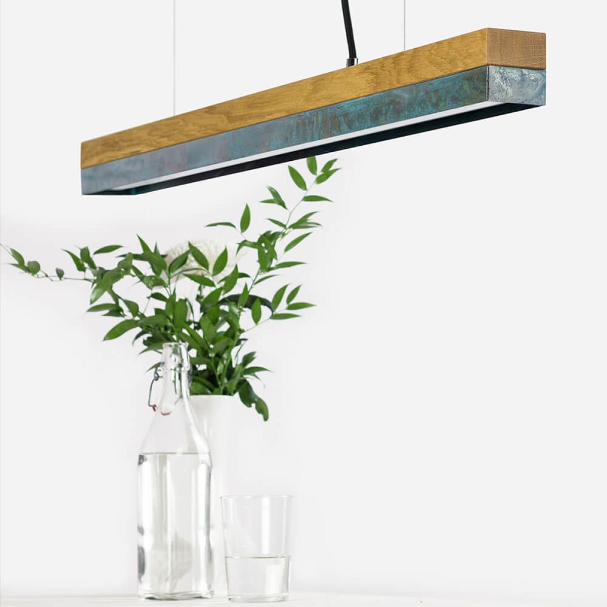 Oak Wood & Oxid Pendant Light – image 4
