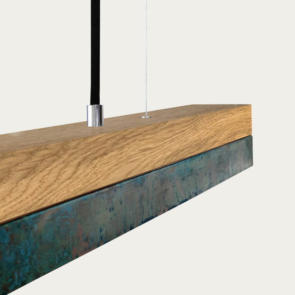 Oak Wood & Oxid Pendant Light – image 5