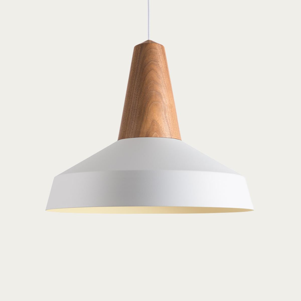 White Circus Eikon Walnut Lamp