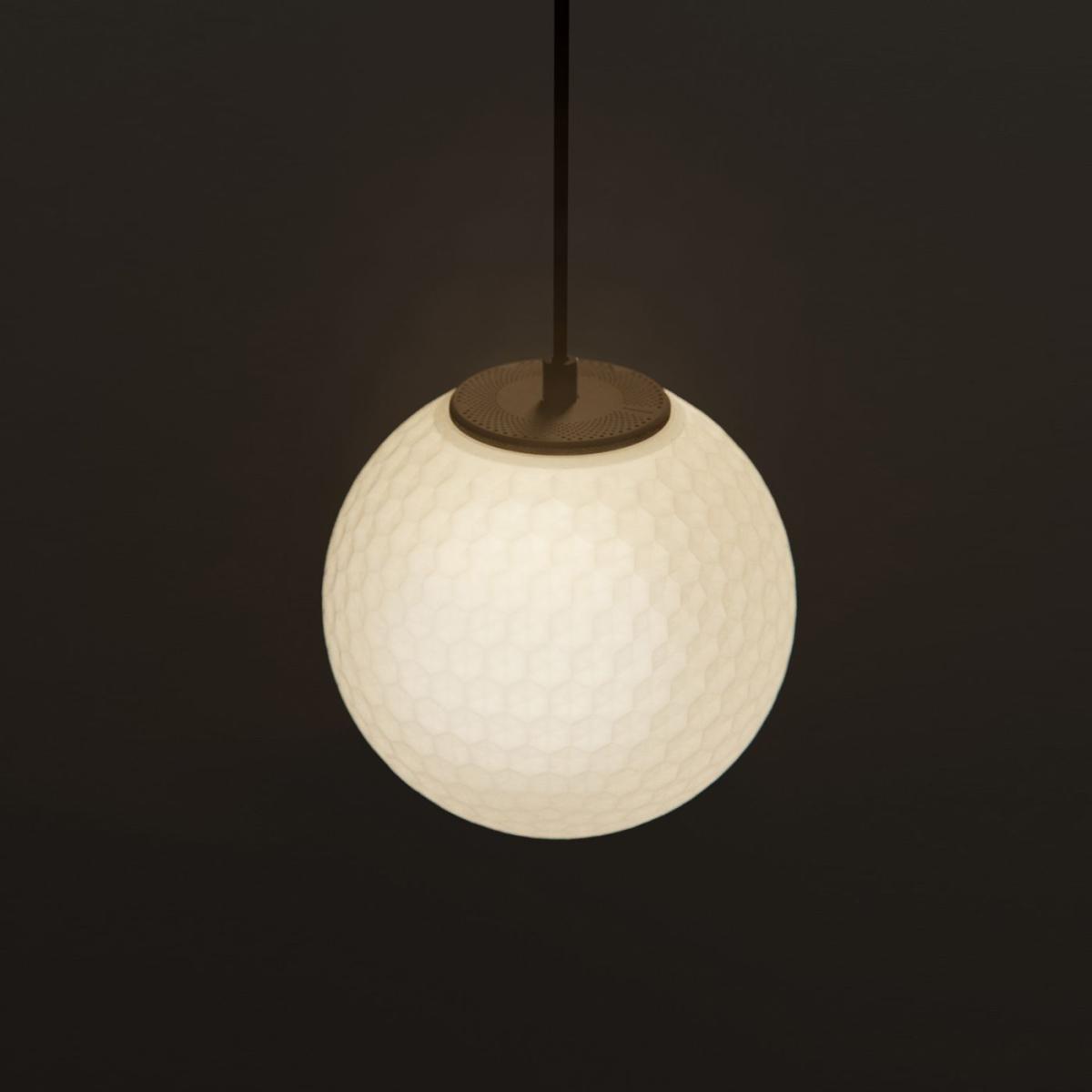 White Mono Radial Pendant Lamp – image 2