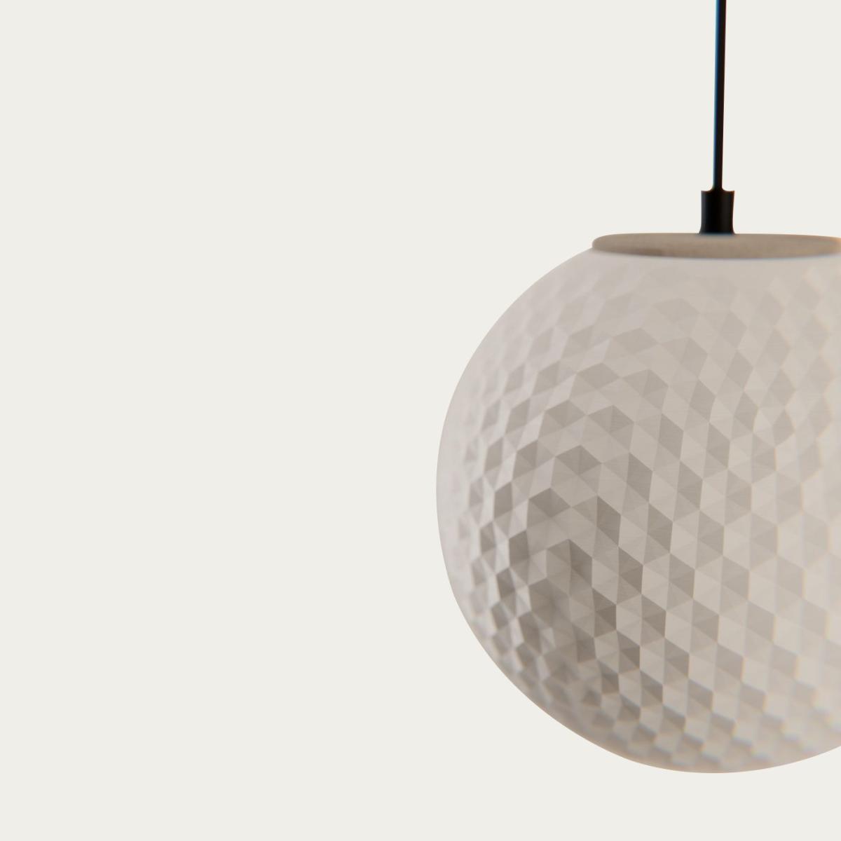 White Mono Radial Pendant Lamp – image 3