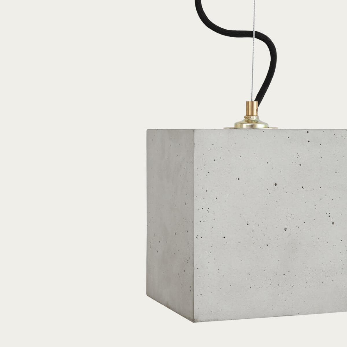Graphite Grey Pendant Light Cubic Big – image 5