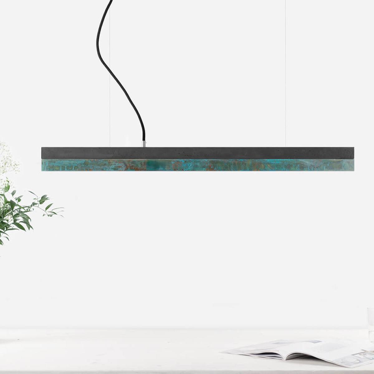 Dark Grey Concrete & Oxid Pendant Light – image 2