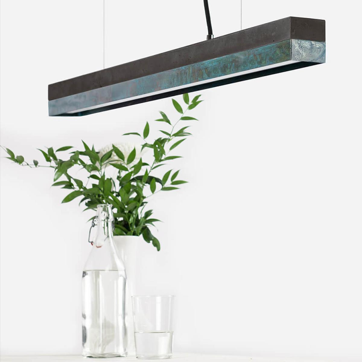 Dark Grey Concrete & Oxid Pendant Light – image 3