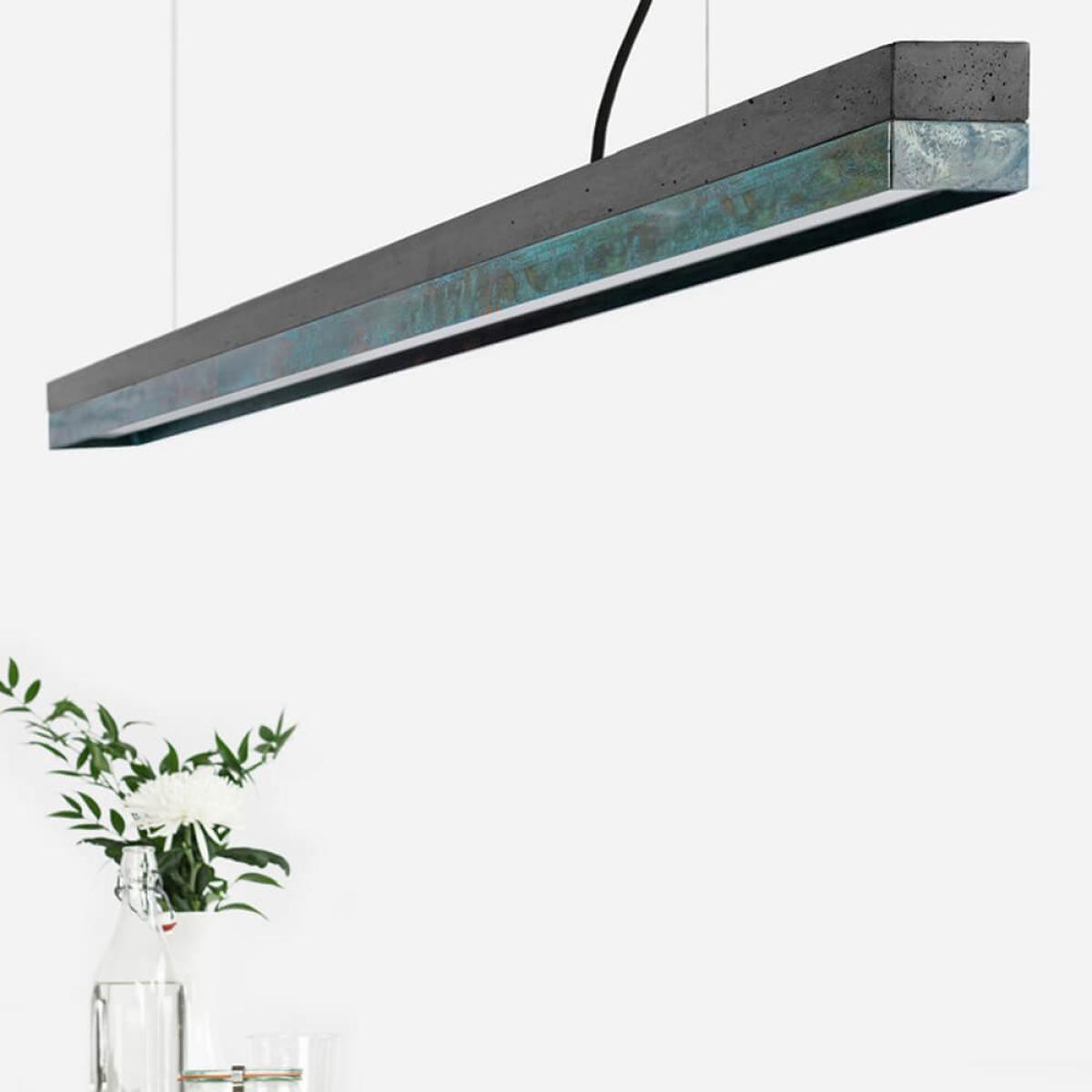 Dark Grey Concrete & Oxid Pendant Light – image 4