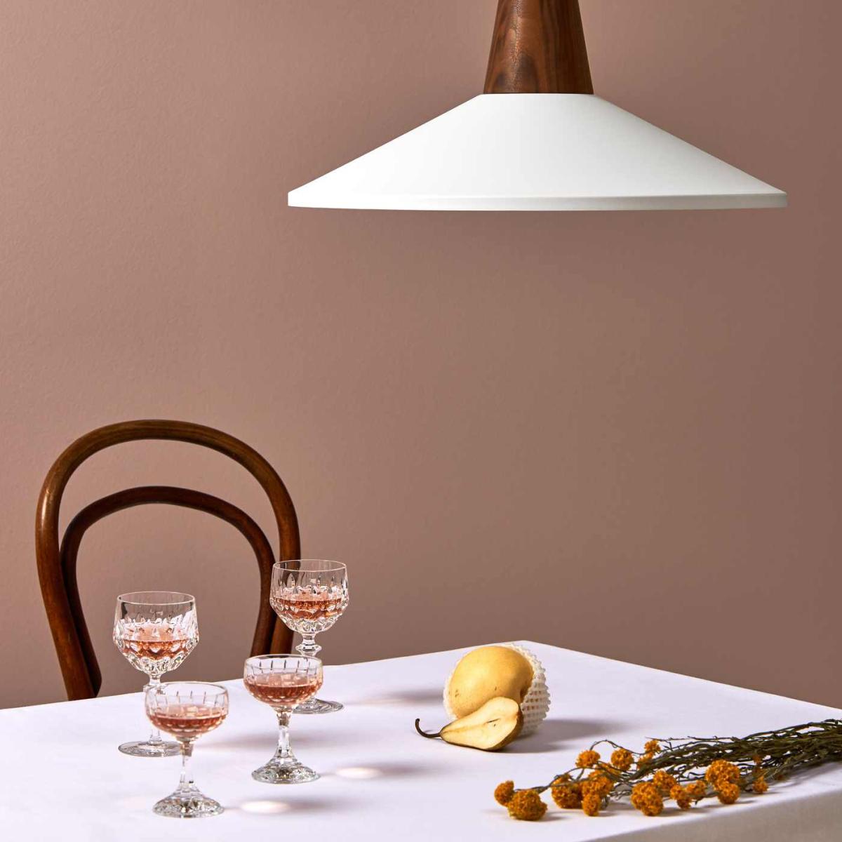 White Shell Eikon Black Oak Lamp – image 2