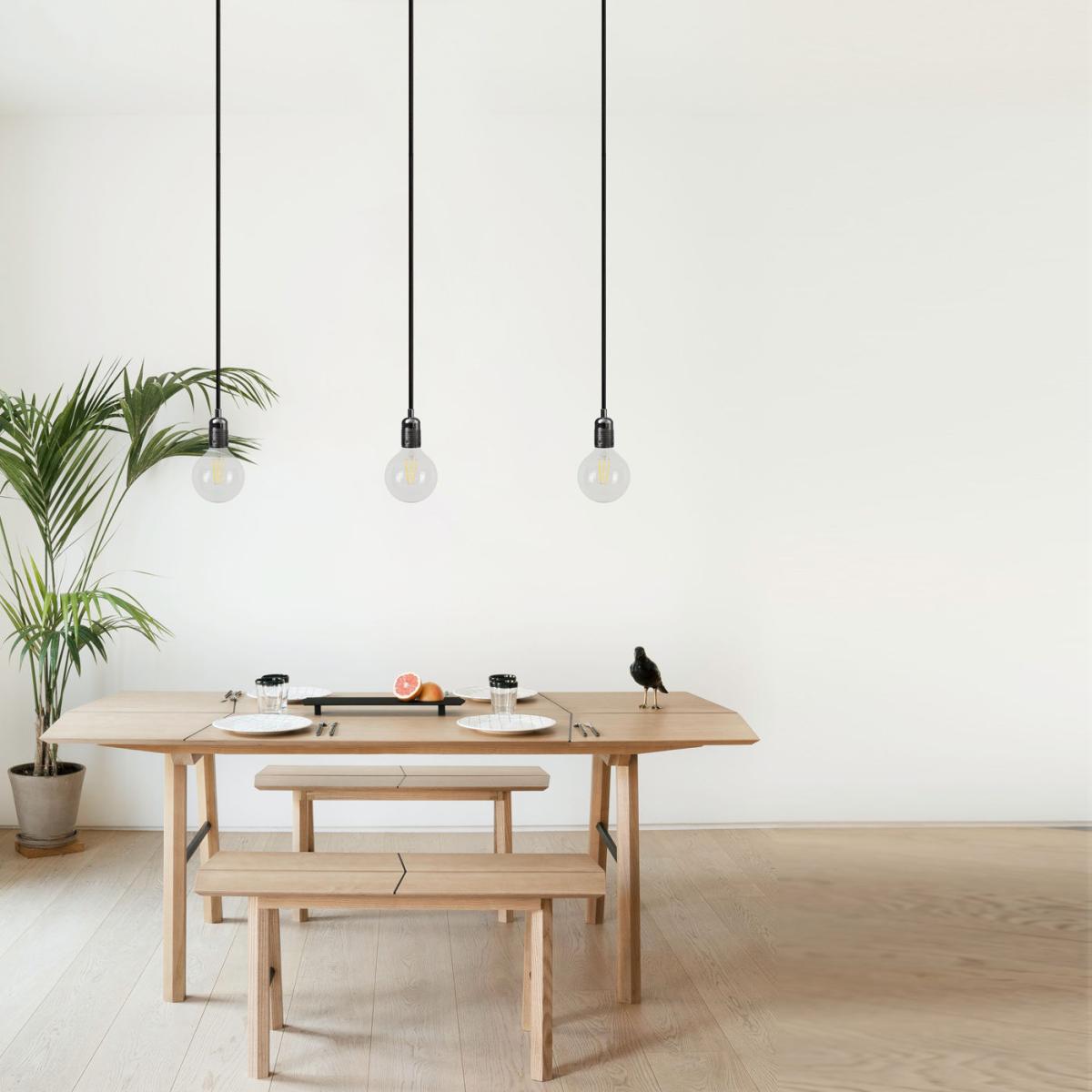 Black Chrome Baya 3-Pendant Light – image 2