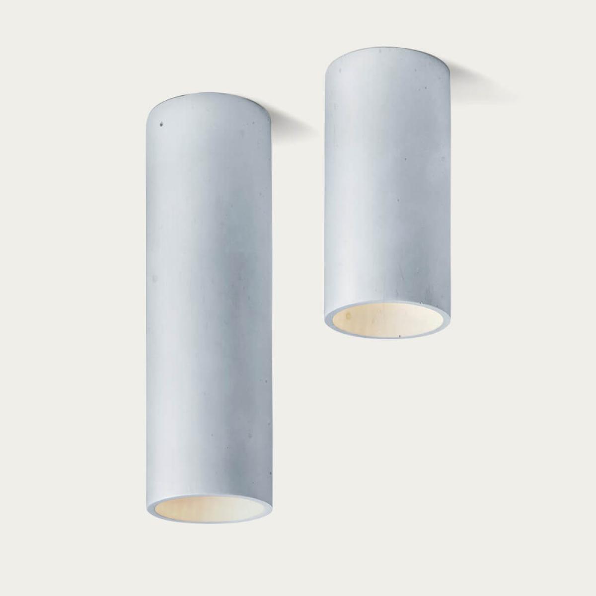 Light Blue Cromia Concrete Ceiling Lamp – image 4