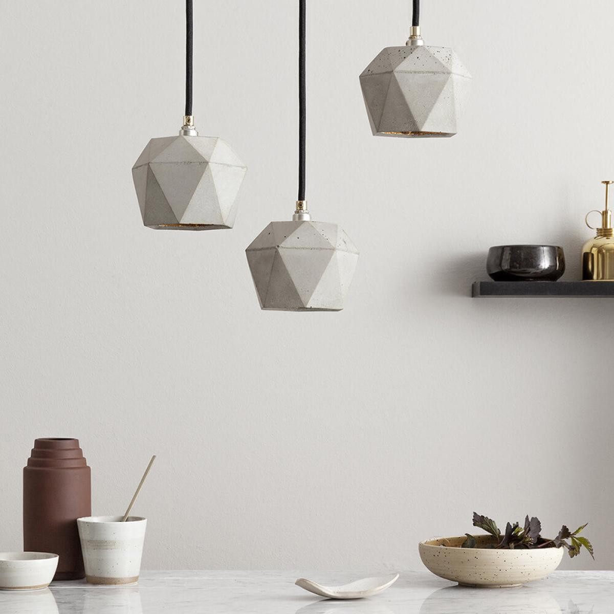 Graphite Grey Bundle Pendant Light Triangle – image 2