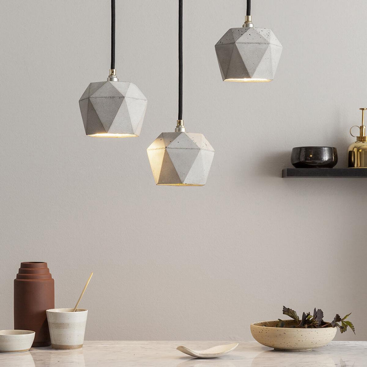 Graphite Grey Bundle Pendant Light Triangle – image 3