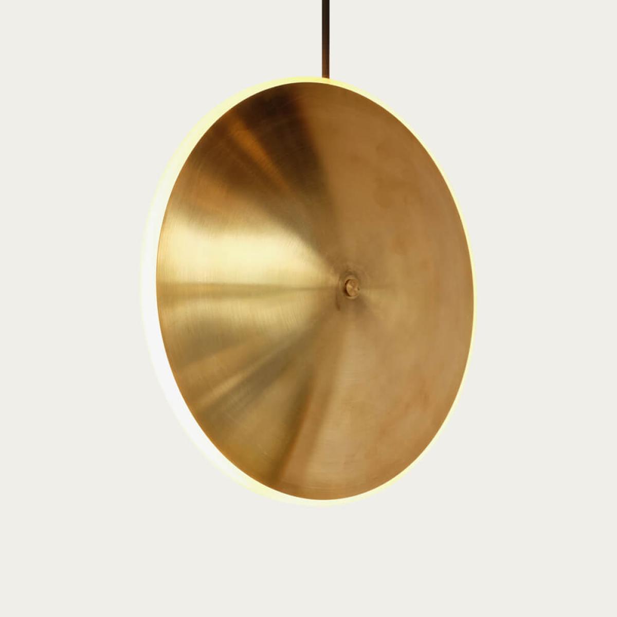 Brass Chrona Dish10V Pendant – image 1