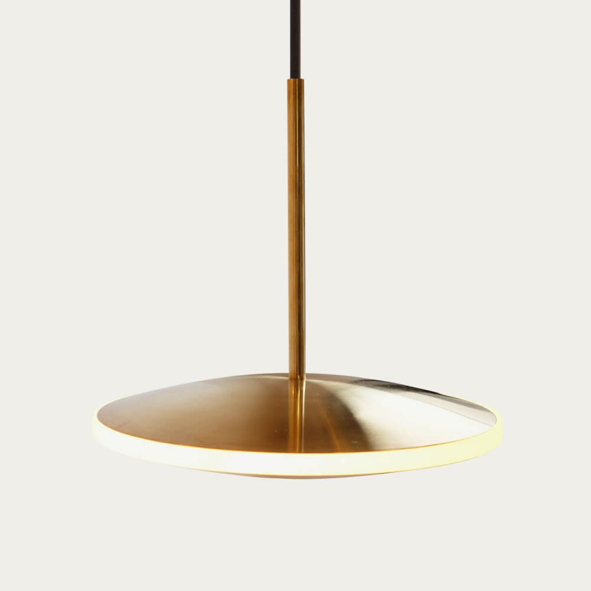 Brass Chrona Dish10h Pendant – image 1
