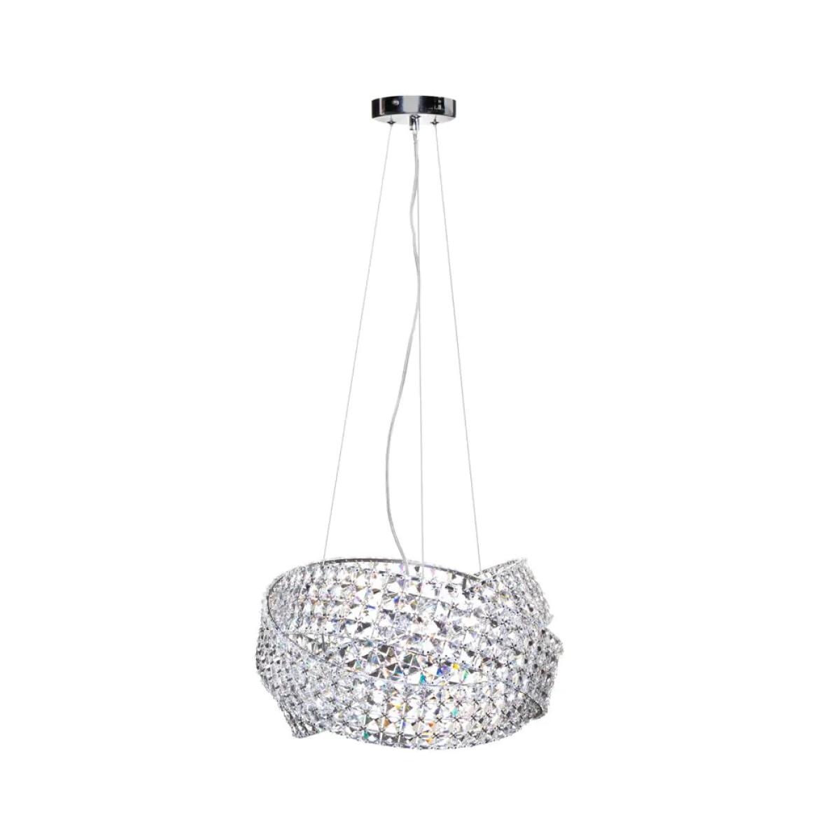 Cypress Small Crystal Rings Ceiling Pendant, Chrome – image 6