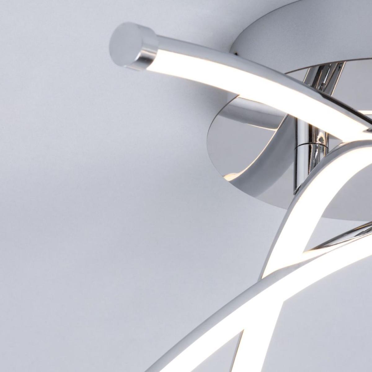 Aalto Cross Arms LED Flush Ceiling Light, Chrome – image 5