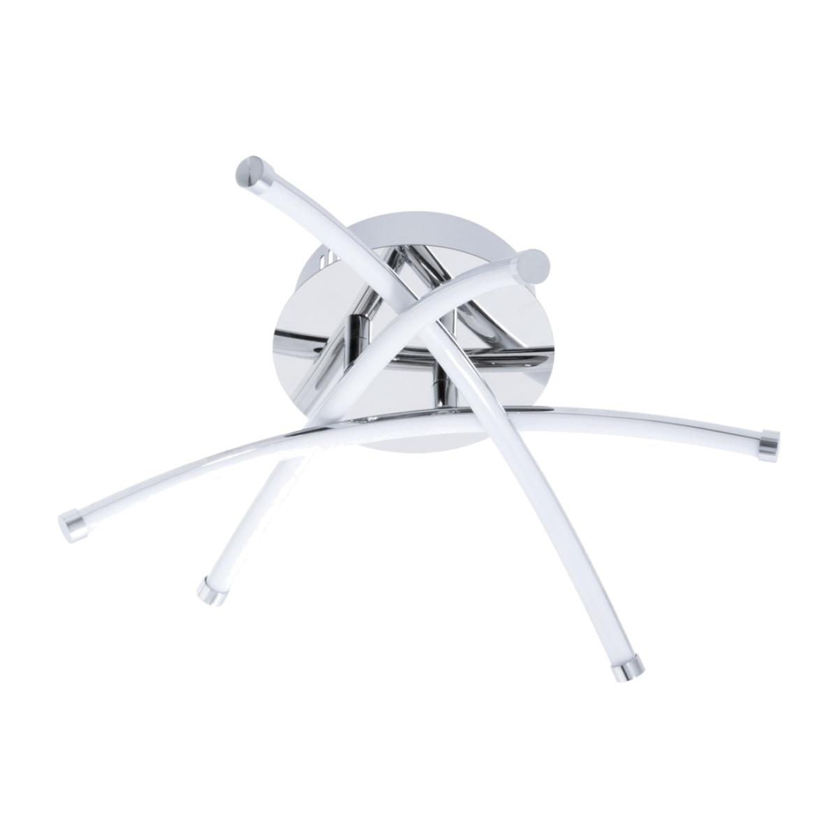 Aalto Cross Arms LED Flush Ceiling Light, Chrome – image 1