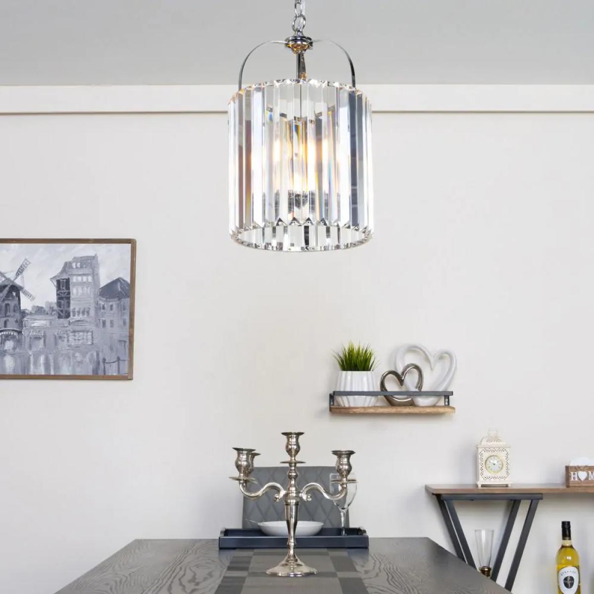 Yew Ceiling Pendant, Chrome – image 2