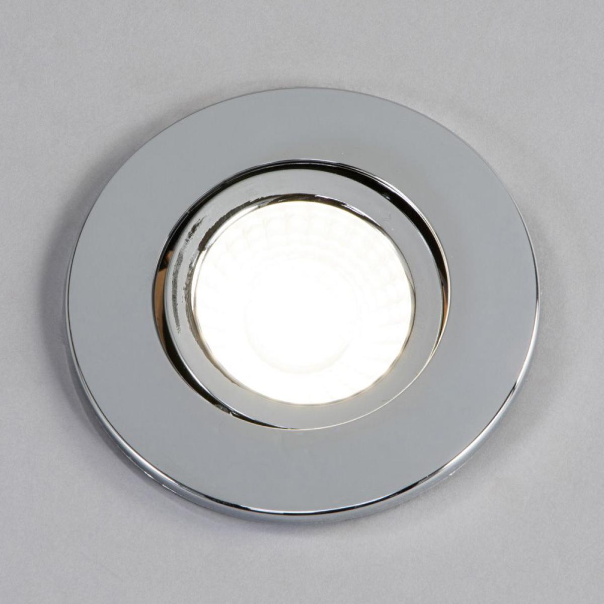 Cal Fire Rated LED IP65 Downlight, Chrome – image 3