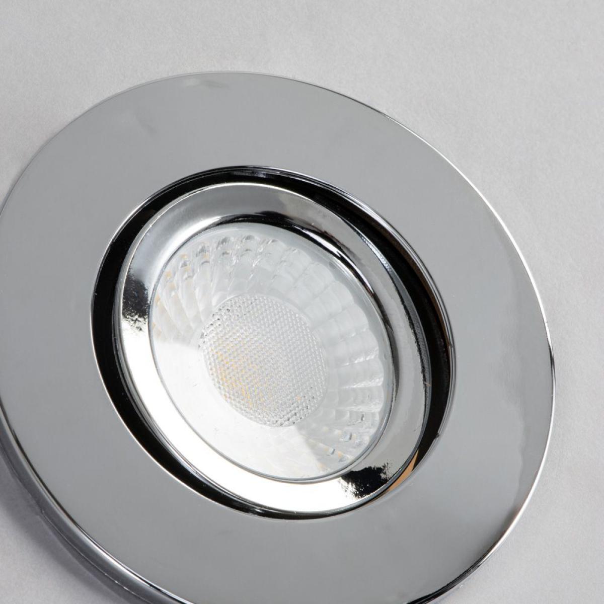 Cal Fire Rated LED IP65 Downlight, Chrome – image 5