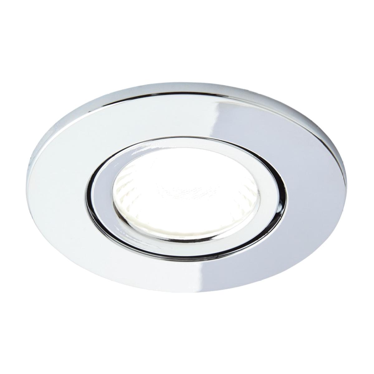 Cal Fire Rated LED IP65 Downlight, Chrome – image 1