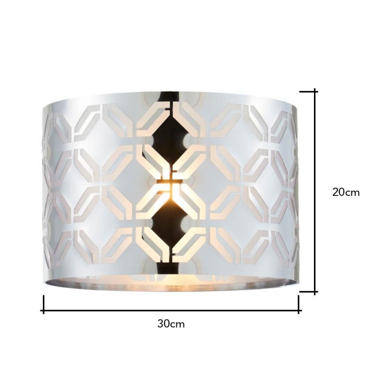 Metallic Lasered Easyfit Shade, Silver – image 8