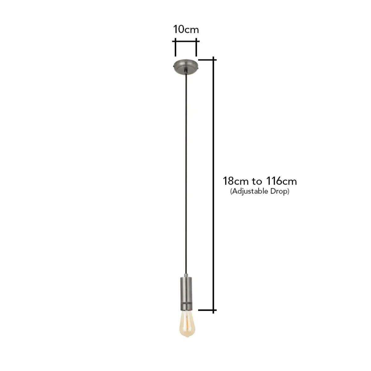 Delia Industrial Style Cable Kit, Pewter – image 8