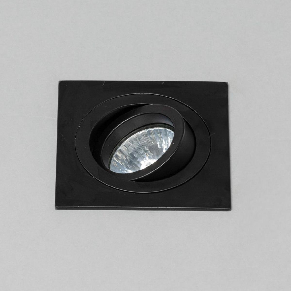 Faina Adjustable Square Recessed Downlight, Matte Black – image 4