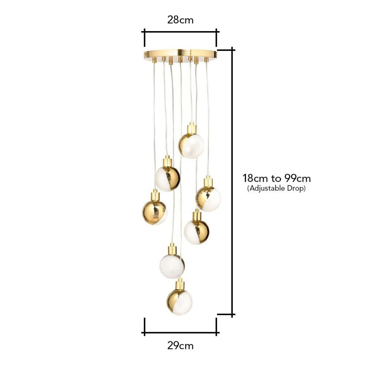 Cleveland Cluster Pendant, Brass – image 4