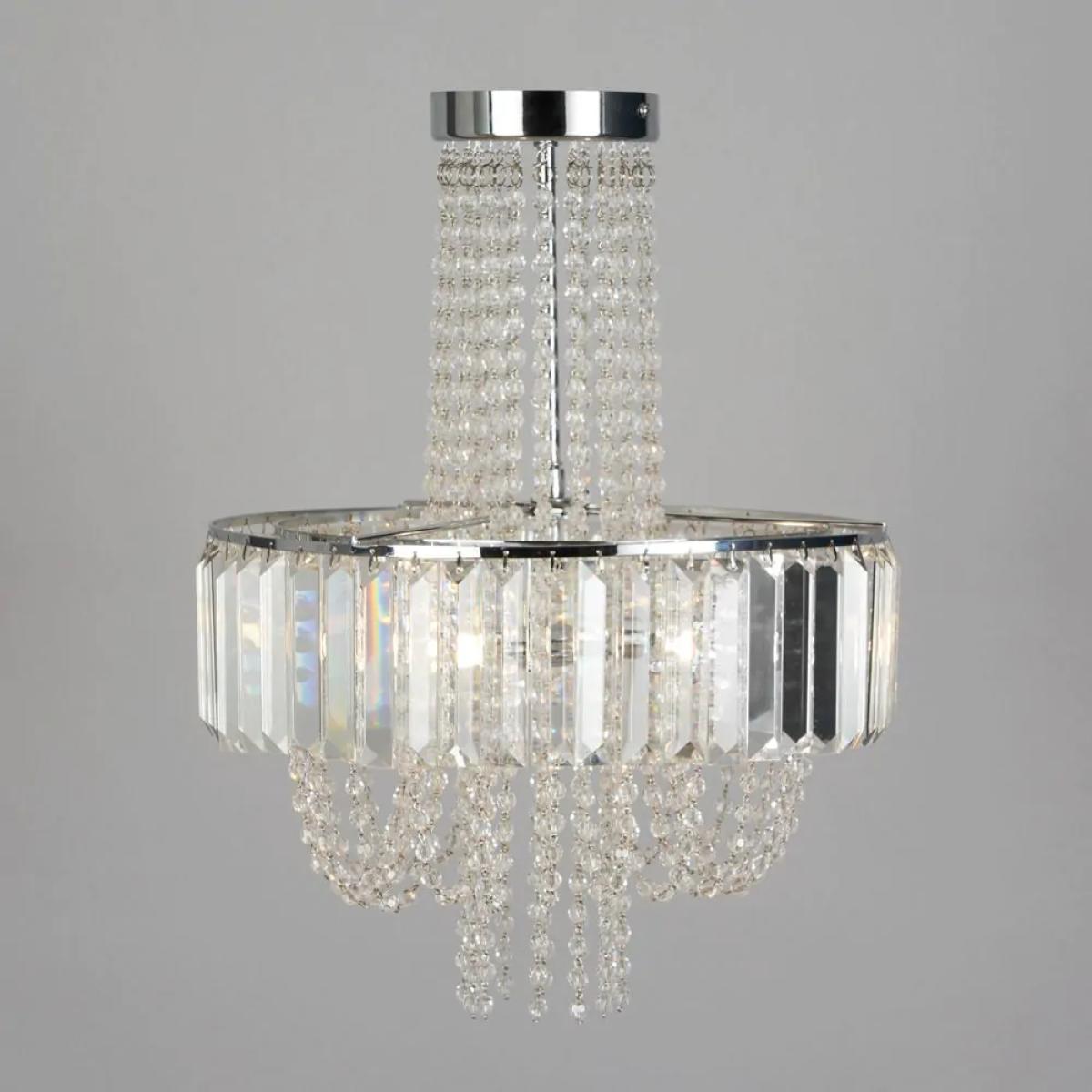 Jasmine Crystal Chandelier, Chrome – image 3