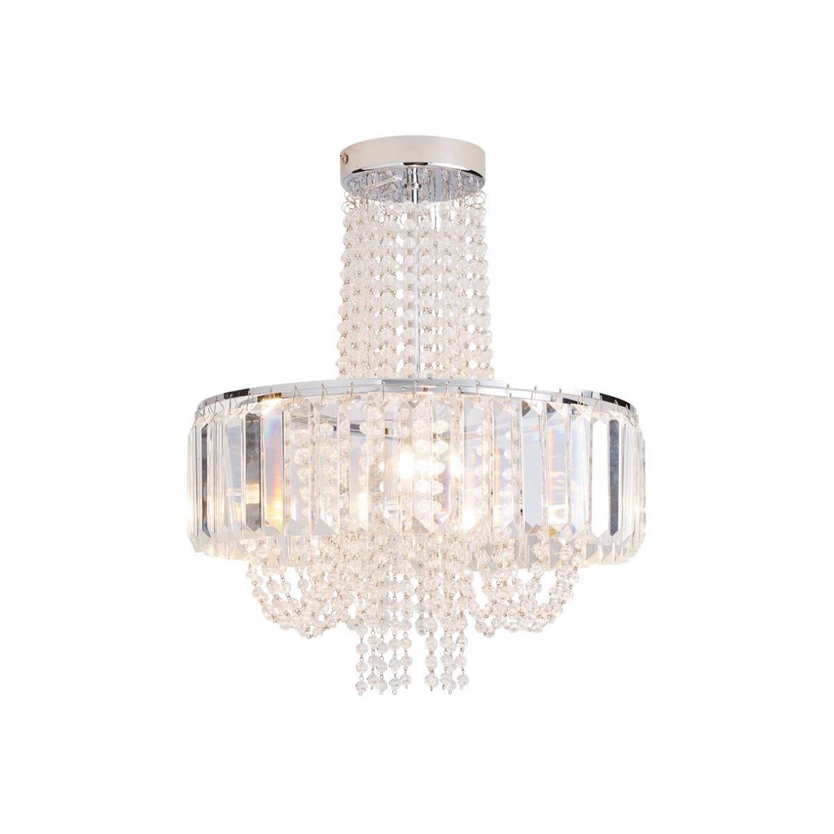 Jasmine Crystal Chandelier, Chrome – image 1