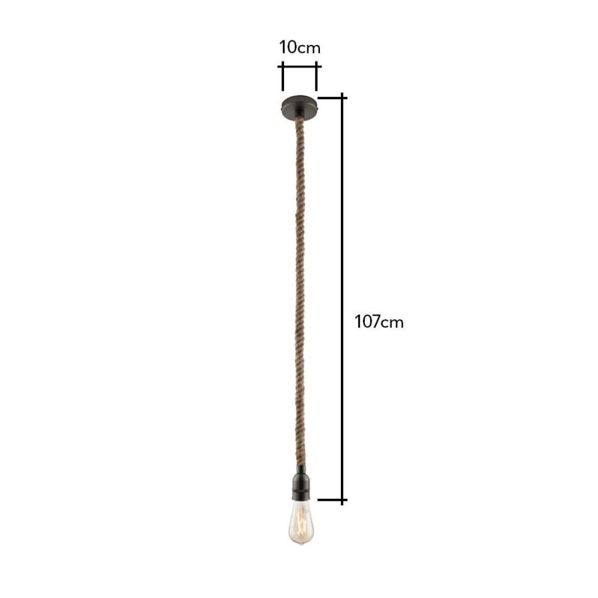 Roch Single Pendant Rope Cable Kit, Natural – image 7