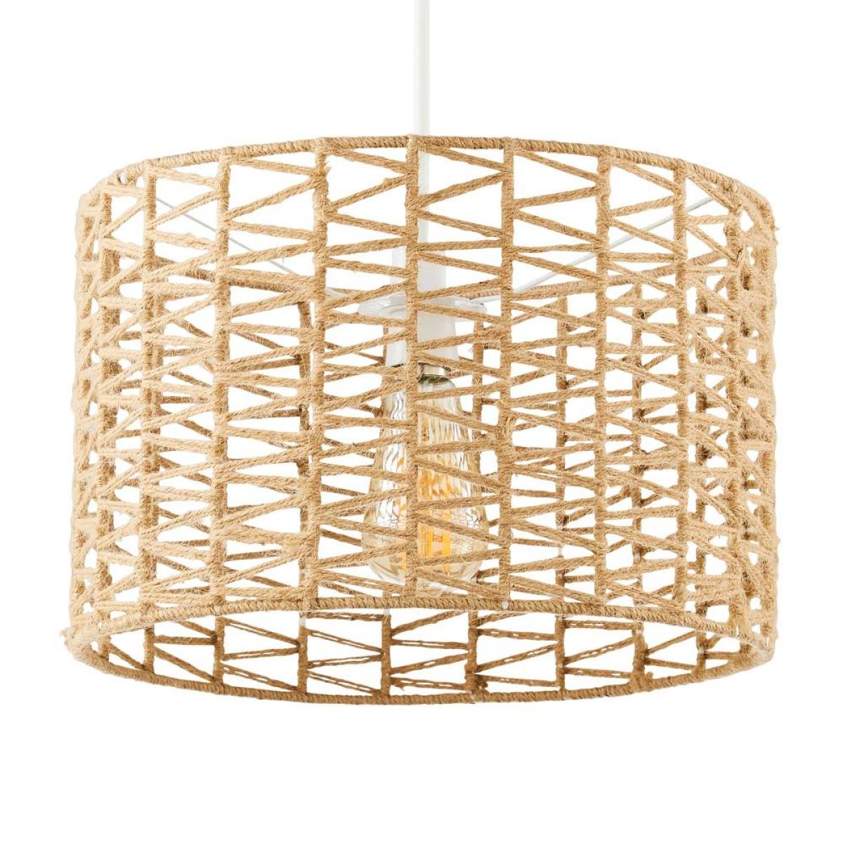 Jute Cylinder Easyfit Shade, Natural – image 3