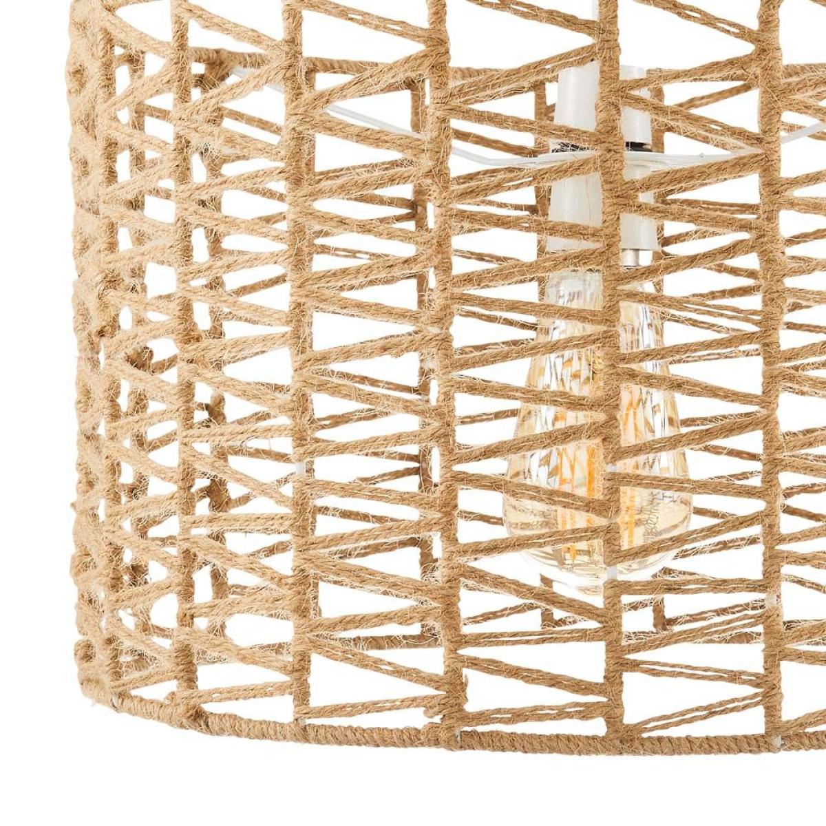 Jute Cylinder Easyfit Shade, Natural – image 4