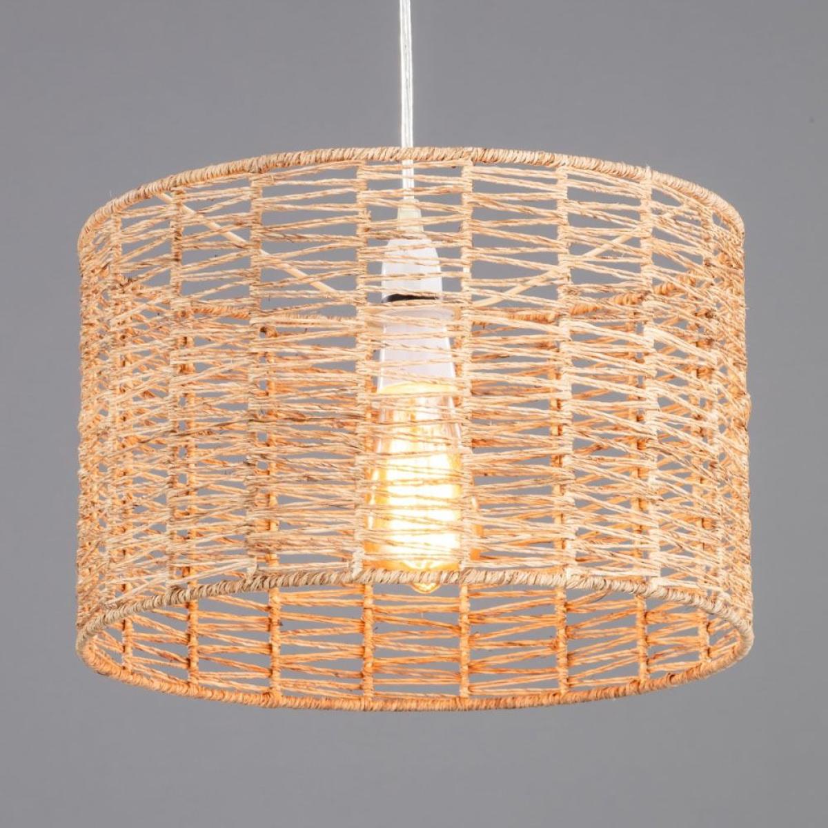Jute Cylinder Easyfit Shade, Natural – image 5
